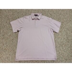 Vineyard Vines Polo Shirt Men XL Pink Striped Pullover Pima Cotton Preppy Casual